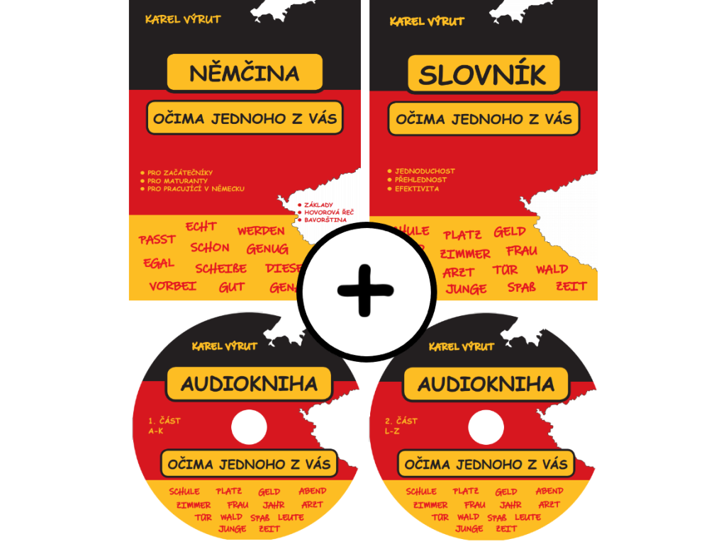Učebnice + Slovník + Audioknihy 1. část + 2. část